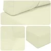Lauko sofa pagalvėlė 3 pcs Kreminė Poliesteris