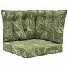 Lauko sofa pagalvėlė 3 pcs Lapų dizainas Poliesteris