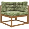 Lauko sofa pagalvėlė 3 pcs Lapų dizainas Poliesteris