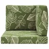 Lauko sofa pagalvėlė 3 pcs Lapų dizainas Poliesteris