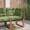Lauko sofa pagalvėlė 3 pcs Lapų dizainas Poliesteris