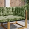 Lauko sofa pagalvėlė 3 pcs Lapų dizainas Poliesteris