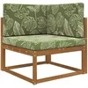 Lauko sofa pagalvėlė 3 pcs Lapų dizainas Poliesteris