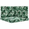 Lauko sofa pagalvėlė 3 pcs Lapų raštas Poliesteris