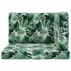 Lauko sofa pagalvėlė 3 pcs Lapų raštas Poliesteris