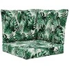Lauko sofa pagalvėlė 3 pcs Lapų raštas Poliesteris