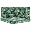 Lauko sofa pagalvėlė 3 pcs Lapų raštas Poliesteris