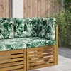 Lauko sofa pagalvėlė 3 pcs Lapų raštas Poliesteris