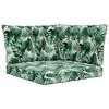 Lauko sofa pagalvėlė 3 pcs Lapų raštas Poliesteris