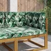 Lauko sofa pagalvėlė 3 pcs Lapų raštas Poliesteris