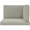 Lauko sofa pagalvėlė 3 pcs Pilka Poliesteris