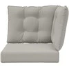 Lauko sofa pagalvėlė 3 pcs Pilka Poliesteris