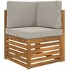 Lauko sofa pagalvėlė 3 pcs Pilka Poliesteris