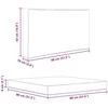 Lauko sofa pagalvėlė Poliesteris Pilka 80 x 80 cm