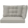 Lauko sofa pagalvėlė 3 pcs Pilka Poliesteris