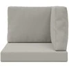 Lauko sofa pagalvėlė 3 pcs Pilka Poliesteris