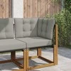 Lauko sofa pagalvėlė 3 pcs Pilka Poliesteris