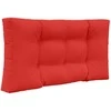 Lauko sofa pagalvėlė 3 pcs Raudona Poliesteris