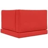 Lauko sofa pagalvėlė 3 pcs Raudona Poliesteris