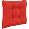 Lauko sofa pagalvėlė 3 pcs Raudona Poliesteris