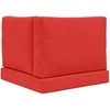 Lauko sofa pagalvėlė 3 pcs Raudona Poliesteris