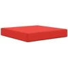 Lauko sofa pagalvėlė 3 pcs Raudona Poliesteris
