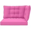 Lauko sofa pagalvėlė 3 pcs Rožinė Poliesteris