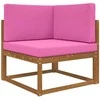 Lauko sofa pagalvėlė 3 pcs Rožinė Poliesteris