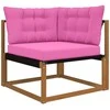 Lauko sofa pagalvėlė 3 pcs Rožinė Poliesteris