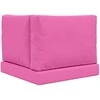 Lauko sofa pagalvėlė 3 pcs Rožinė Poliesteris