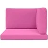 Lauko sofa pagalvėlė 3 pcs Rožinė Poliesteris
