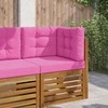Lauko sofa pagalvėlė 3 pcs Rožinė Poliesteris