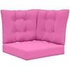Lauko sofa pagalvėlė 3 pcs Rožinė Poliesteris
