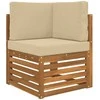 Lauko sofa pagalvėlė 3 pcs Smėlio Poliesteris