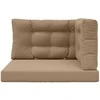 Lauko sofa pagalvėlė 3 pcs Taupe Poliesteris