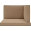 Lauko sofa pagalvėlė 3 pcs Taupe Poliesteris