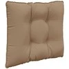 Lauko sofa pagalvėlė 3 pcs Taupe Poliesteris