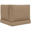 Lauko sofa pagalvėlė 3 pcs Taupe Poliesteris