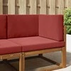 Lauko sofa pagalvėlė 3 pcs Vyno raudonumo Poliesteris