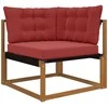 Lauko sofa pagalvėlė Poliesteris Vyno raudonumo 80 x 43 x 10 cm