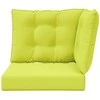 Lauko sofa pagalvėlė 3 pcs Žalia Poliesteris