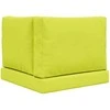 Lauko sofa pagalvėlė 3 pcs Žalia Poliesteris