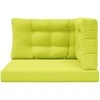 Lauko sofa pagalvėlė 3 pcs Žalia Poliesteris