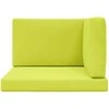 Lauko sofa pagalvėlė 3 pcs Žalia Poliesteris