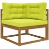 Lauko sofa pagalvėlė 3 pcs Žalia Poliesteris