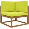 Lauko sofa pagalvėlė 3 pcs Žalia Poliesteris