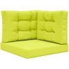 Lauko sofa pagalvėlė 3 pcs Žalia Poliesteris