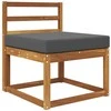 Lauko sofa pagalvėlė Antracitas 60 x 60 x 8 cm Poliesteris