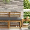 Lauko sofa pagalvėlė Antracitas 60 x 60 x 8 cm Poliesteris