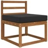 Lauko sofa pagalvėlė Juodas 60 x 60 x 8 cm Poliesteris